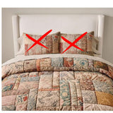 Pottery Barn Valentina Rosewood Patchwork Quilted King Bedspread - Multi
