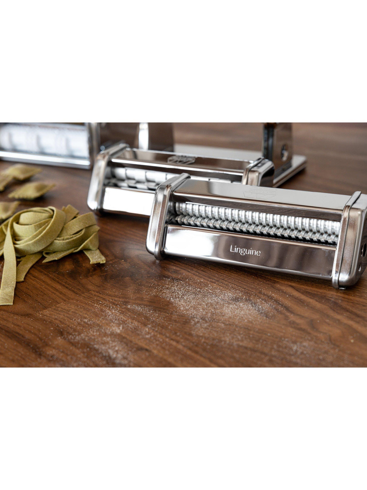 Marcato Atlas Plus Roller Italian Pasta Machine Multi-Pasta Gift Set Silver