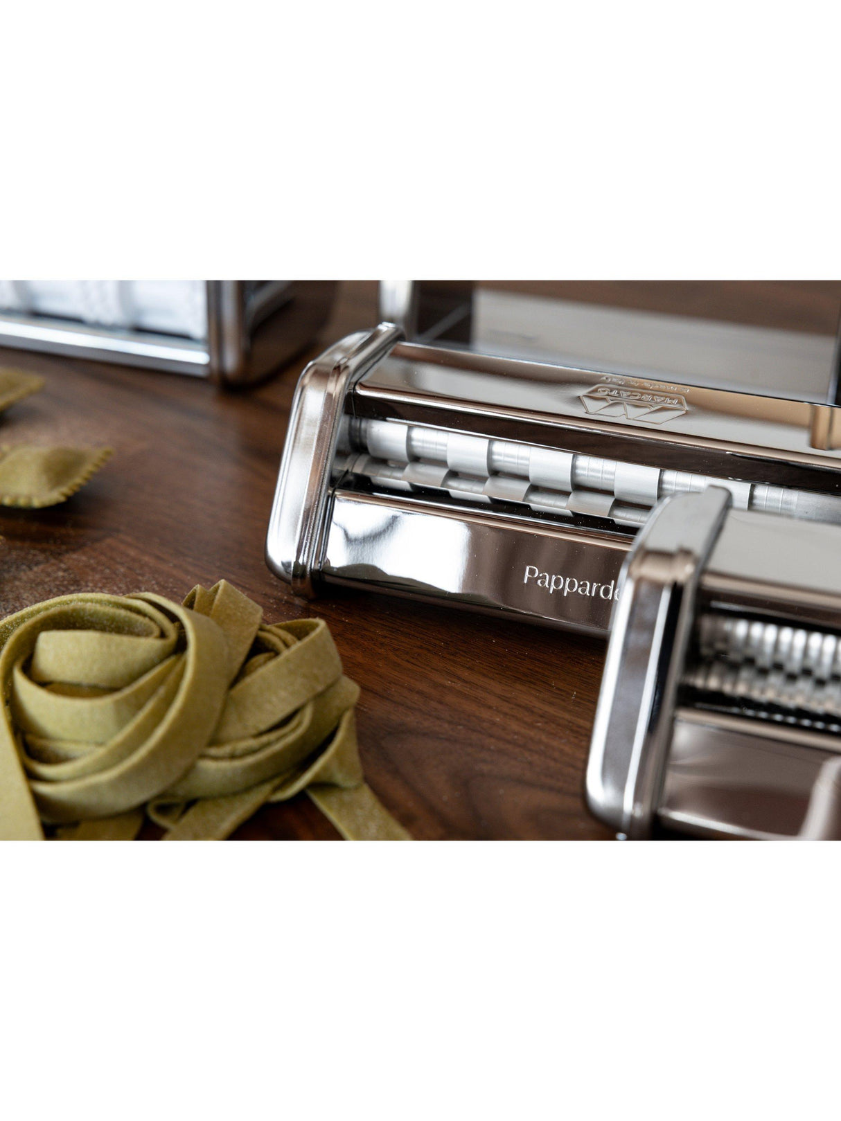 Marcato Atlas Plus Roller Italian Pasta Machine Multi-Pasta Gift Set Silver