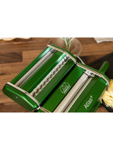 Marcato Atlas Plus Roller Manual Pasta Machine with Hand Crank - Green