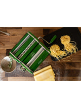 Marcato Atlas Plus Roller Manual Pasta Machine with Hand Crank - Green