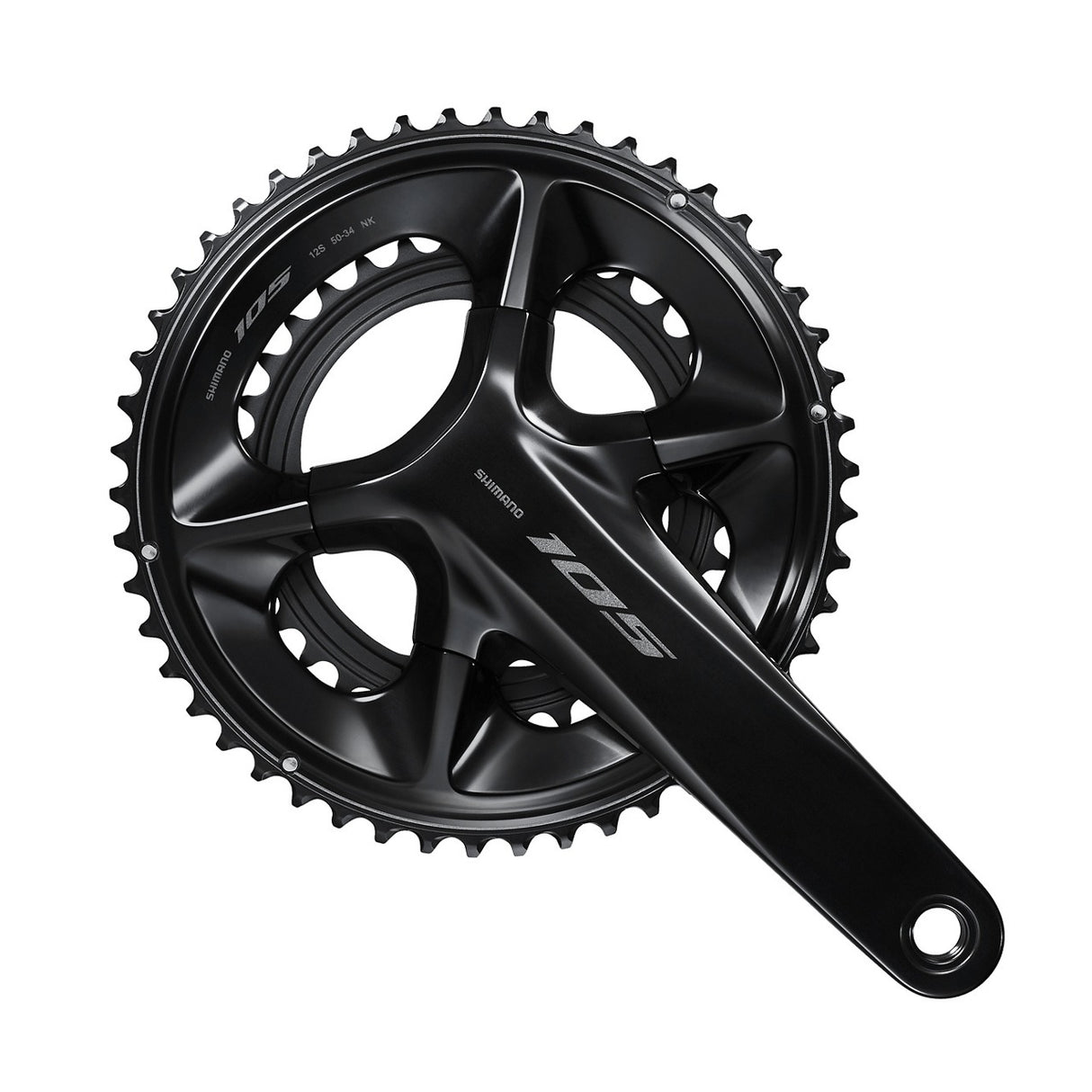 Shimano 105 FC-R7100 12s 172.5mm 50/34T Hollowtech II Bike Chainset Black