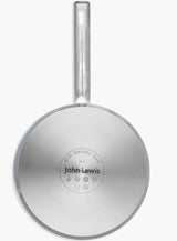 John Lewis Classic Stainless Steel Lidded Saucepan 3 Piece Set