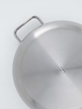 John Lewis 5-Ply Thermacore Stainless Uncoated Chef's Cooking Pan & Lid 28cm A