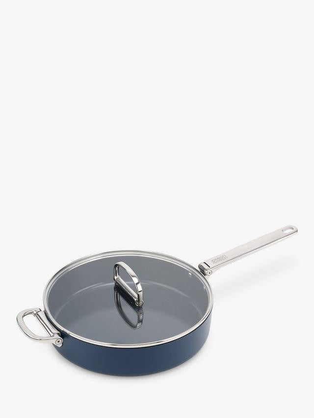 Joseph Joseph Folding Handle 28cm Aluminium Non-Stick Saute Pan & Lid - Navy