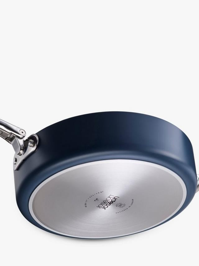 Joseph Joseph Folding Handle 28cm Aluminium Non-Stick Saute Pan & Lid - Navy