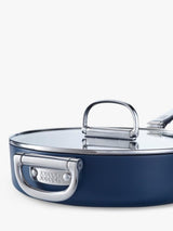 Joseph Joseph Folding Handle 28cm Aluminium Non-Stick Saute Pan & Lid - Navy