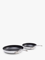 GreenPan Premiere 3 Ply Stainless Steel Ceramic Non Stick Pan Set 2 Piece - Kazoop 