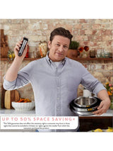 Jamie Oliver Tefal Ingenio Stainless Steel Pans Lids Utensils Set - 18 Piece