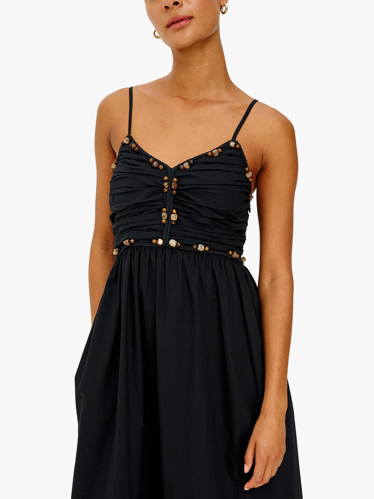 Rails Ivana Women's Sleeveless Cotton Poplin Maxi Dress - Medium - Black