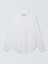 Rails Hunter Women's Long Sleeve Plain Casual Collared Shirt - Ivory - Large