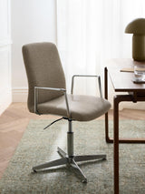 John Lewis Auden Modern Workspace Office Computer Chair - Natural/Silver