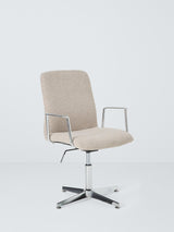 John Lewis Auden Modern Workspace Office Computer Chair - Natural/Silver