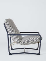 John Lewis Marcy Sling Shower-Resistant Cushion Single Garden Chair - Navy