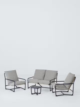 John Lewis Marcy Sling Shower-Resistant Cushion Single Garden Chair - Navy
