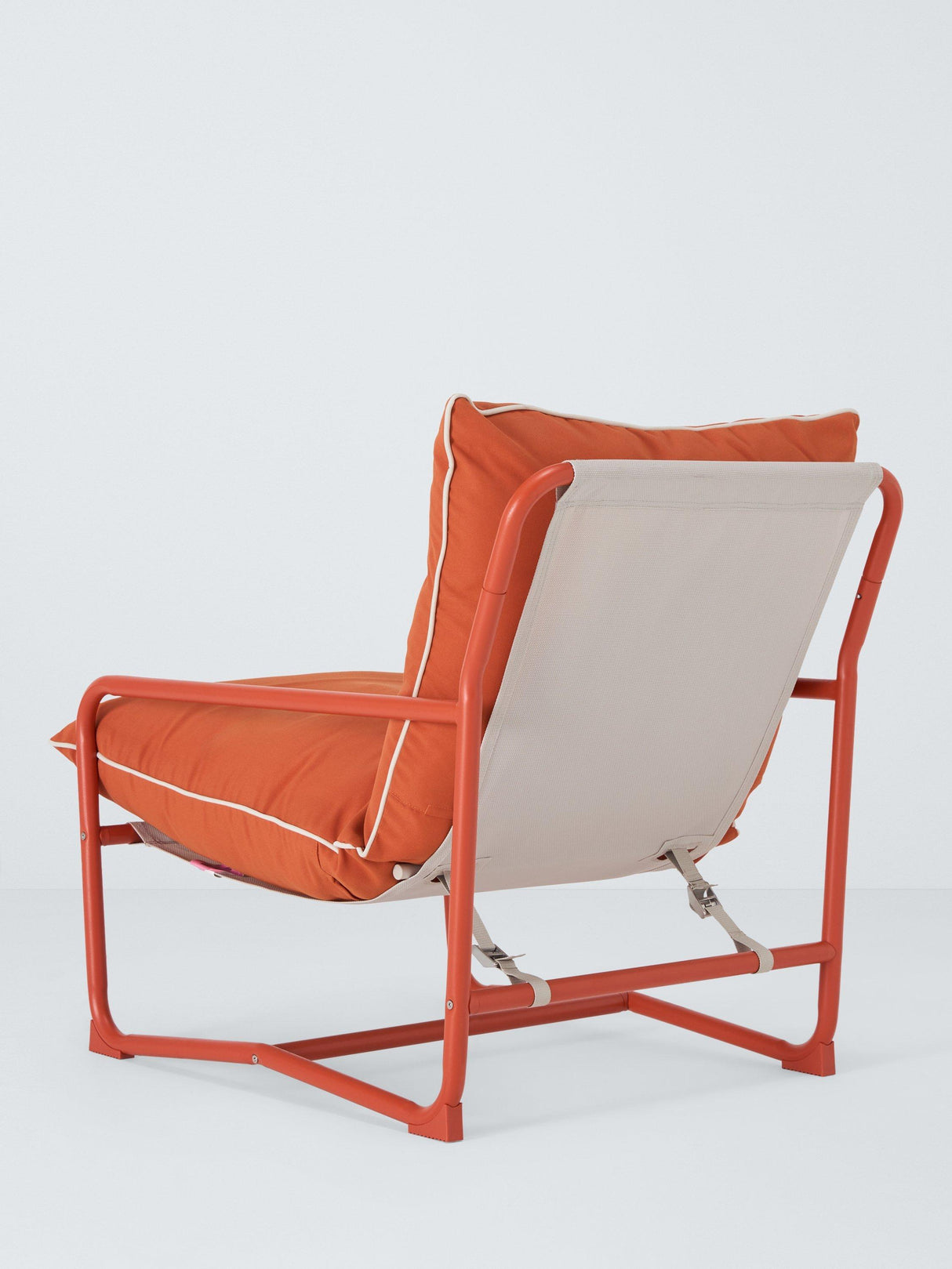 John Lewis Marcy Sling Modern Cushioned Outdoor Garden Chair - Burnt Orange