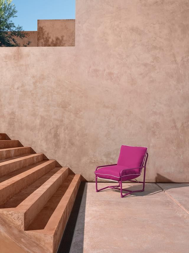 John Lewis Marcy Sling Shower-Resistant Patio Outdoor Garden Chair - Fuchsia