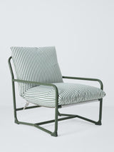 John Lewis Marcy Sling Rust-Free Steel Frame Single Garden Chair - Green