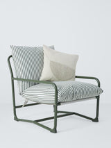 John Lewis Marcy Sling Rust-Free Steel Frame Single Garden Chair - Green