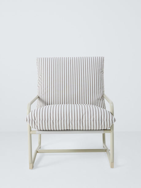 John Lewis Marcy Sling Reclining Outdoor Garden Chair - Greige 84x65x94cm