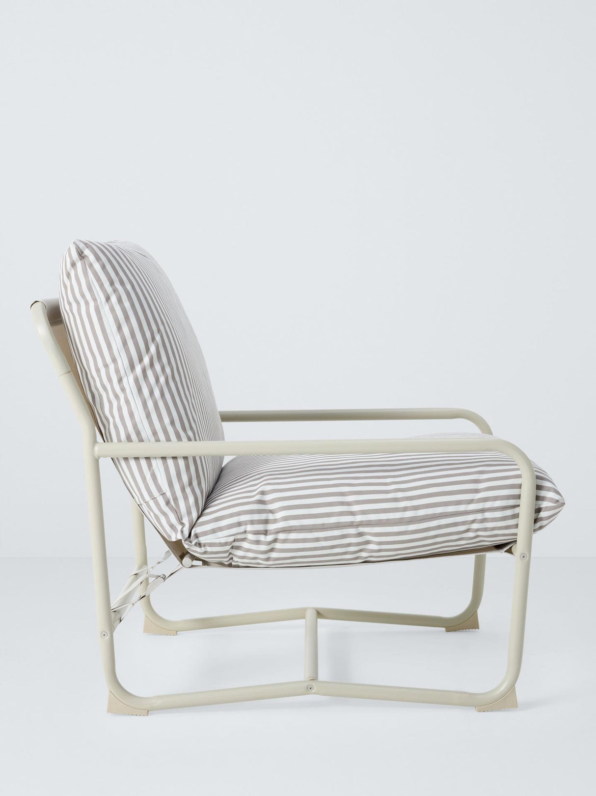 John Lewis Marcy Sling Reclining Outdoor Garden Chair - Greige 84x65x94cm