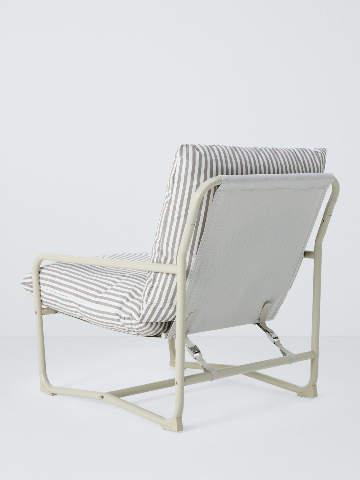 John Lewis Marcy Sling Reclining Outdoor Garden Chair - Greige 84x65x94cm