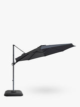John Lewis Freestanding 3m Garden Patio Adjustable Parasol & Base - Grey