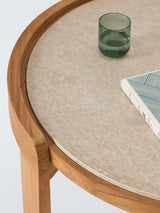 John Lewis Terra Oiled Teak Wood Round Garden Coffee Table - Dia. 90cm