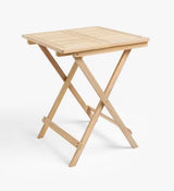 John Lewis Foldable Wooden 2-Seater Garden Table & Chairs Set - Natural
