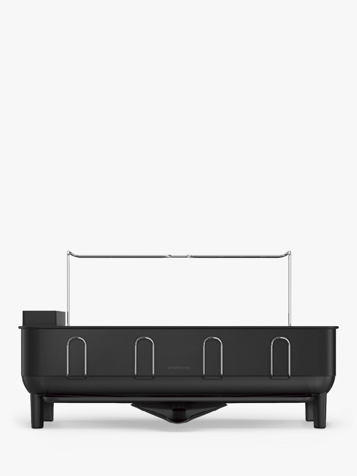Simplehuman Steel Frame Kitchen Anti-Residue Dish Rack - Matte Black Steel