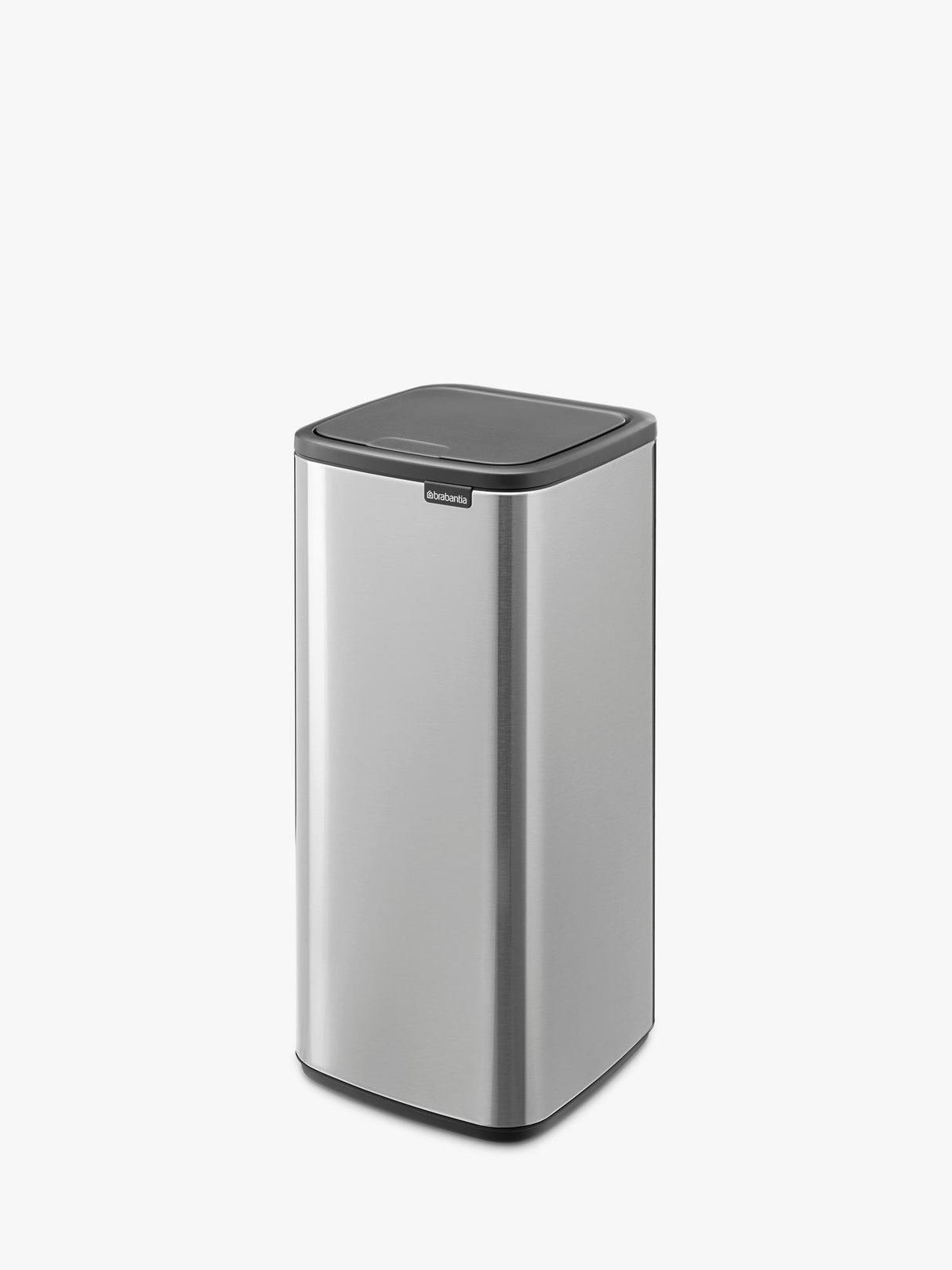 Brabantia Bo Touch Bin 30L Matt Steel Fingerprint Proof Waste Bin - Silver
