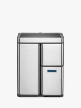 EKO Mirage Plus 55L Sensor Waste Separation 3-Chamber Bin - Stainless Steel