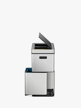 EKO Mirage Plus 55L Sensor Waste Separation 3-Chamber Bin - Stainless Steel