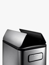 EKO Ecofly 45L Kitchen Recycling Stainless Steel Pedal Bin with Inner Bucket