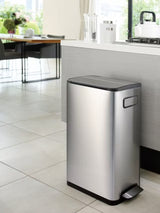 EKO Ecofly 45L Kitchen Recycling Stainless Steel Pedal Bin with Inner Bucket