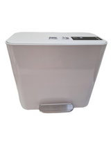 Simplehuman Mini Recycler Modern Kitchen Steel Dual Pedal Bin 15L - White