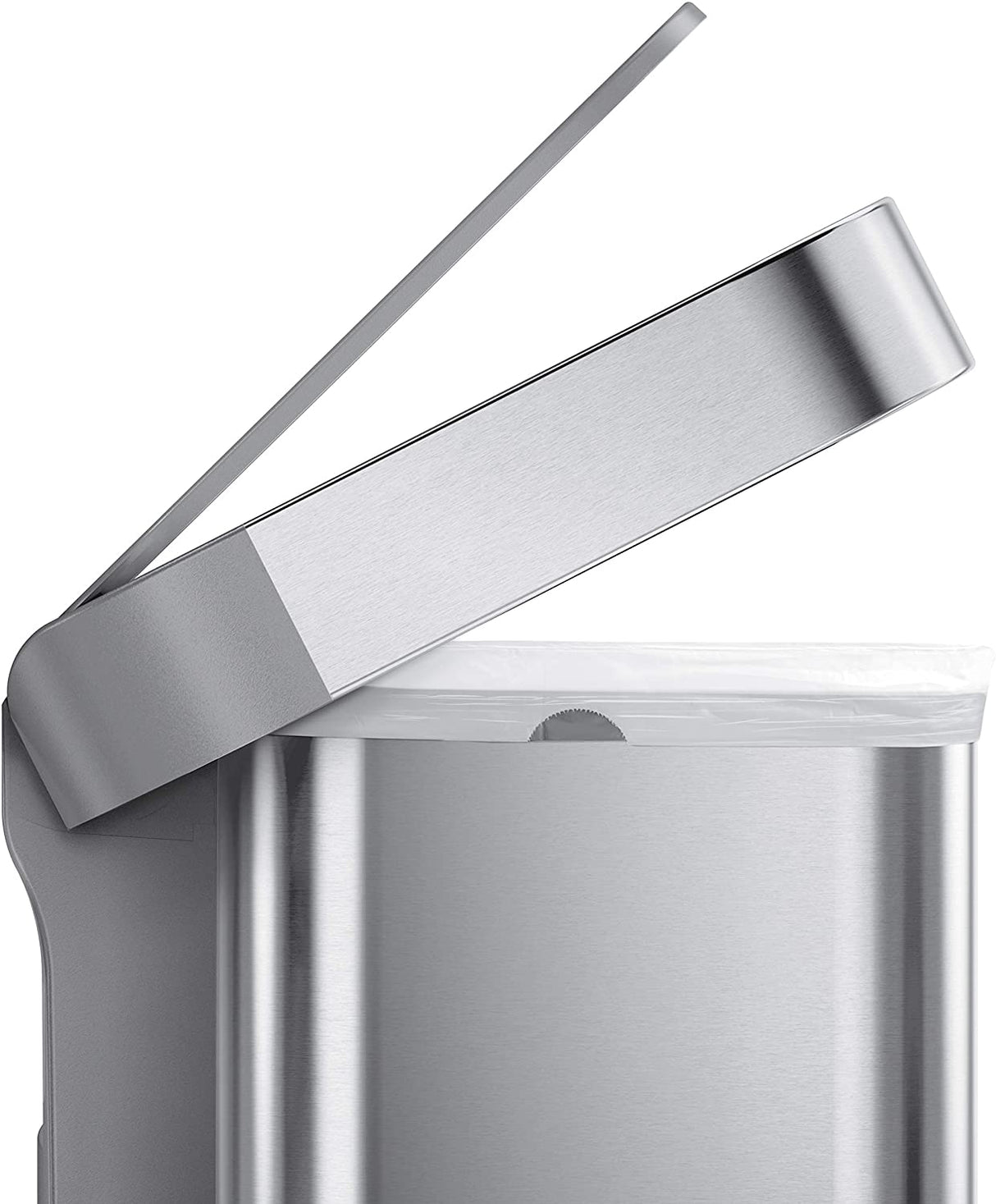 Simplehuman CW2080 Rectangular Pocket Liner Pedal Bin 45L - Stainless Steel