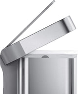 Simplehuman CW2080 Rectangular Pocket Liner Pedal Bin 45L - Stainless Steel