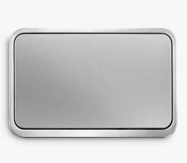 EKO X Cube 40L Dual Soft Close Kitchen Recycling Pedal Bin - Stainless Steel