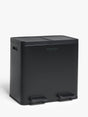 John Lewis 2 Section 60L Recycling Bin with Handles & Inner Buckets - Black - Kazoop 