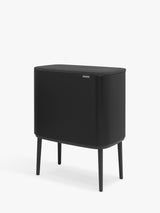 Brabantia Bo Touch Dual Recycling Bin With Inner Buckets - 11L + 23L - Black