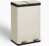 John Lewis & Partners 2 Section 60L Kitchen Recycling Pedal Bin - Stone