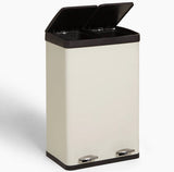 John Lewis & Partners 2 Section 60L Kitchen Recycling Pedal Bin - Stone