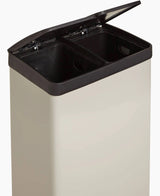 John Lewis & Partners 2 Section 60L Kitchen Recycling Pedal Bin - Stone