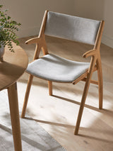 John Lewis X-Ray Standard Dining Armchair 84.0 x 53.0 x 55.0cm - Natural