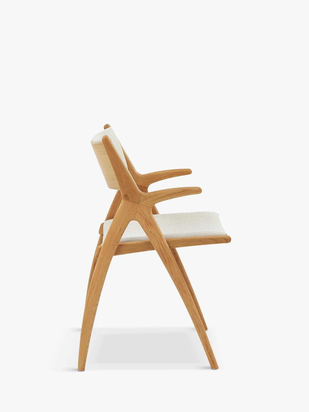 John Lewis X-Ray Standard Dining Armchair 84.0 x 53.0 x 55.0cm - Natural