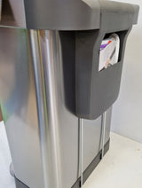 simplehuman Liner Pocket Kitchen Pedal Bin 55L - Brushed Stainless Steel