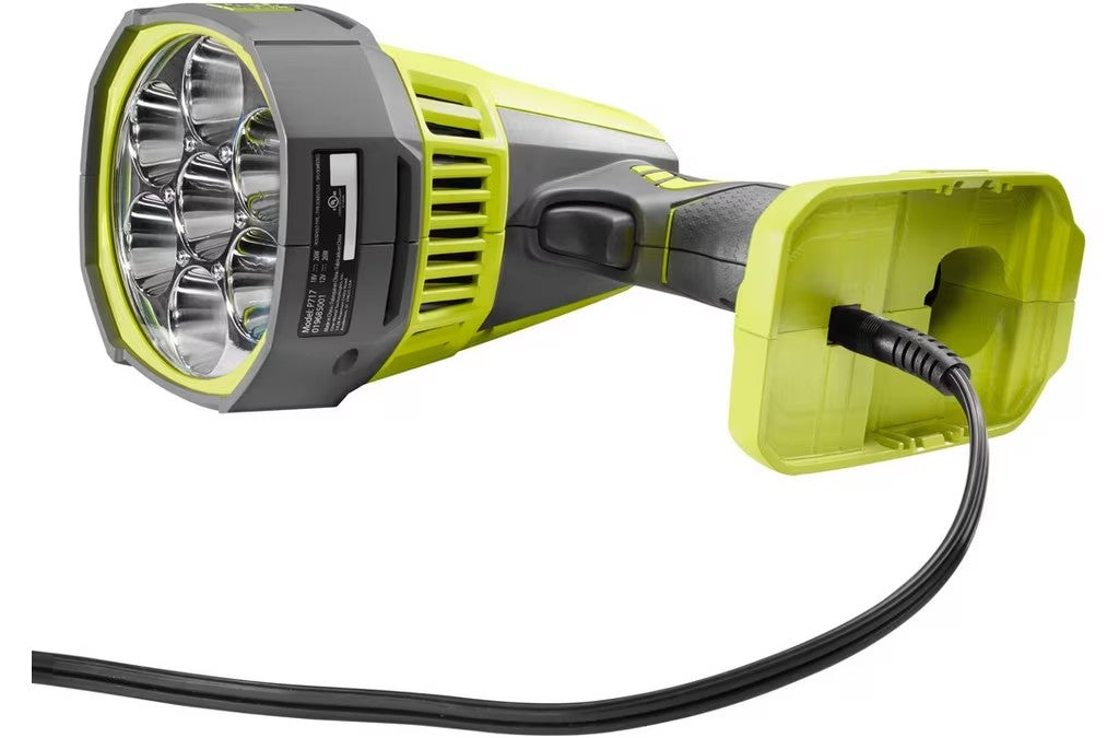 Ryobi 18V ONE+ LED Cordless Heavy Duty Spotlight (Bare Tool) - Hyper Green