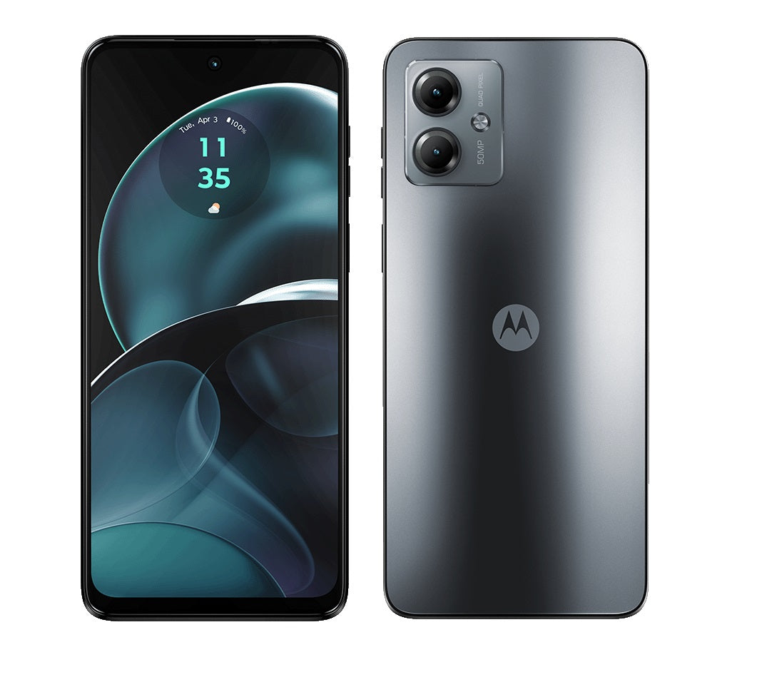 Motorola Moto G14 128GB 5G Smartphone Dual-SIM 4GB RAM Unlocked - Steel Grey