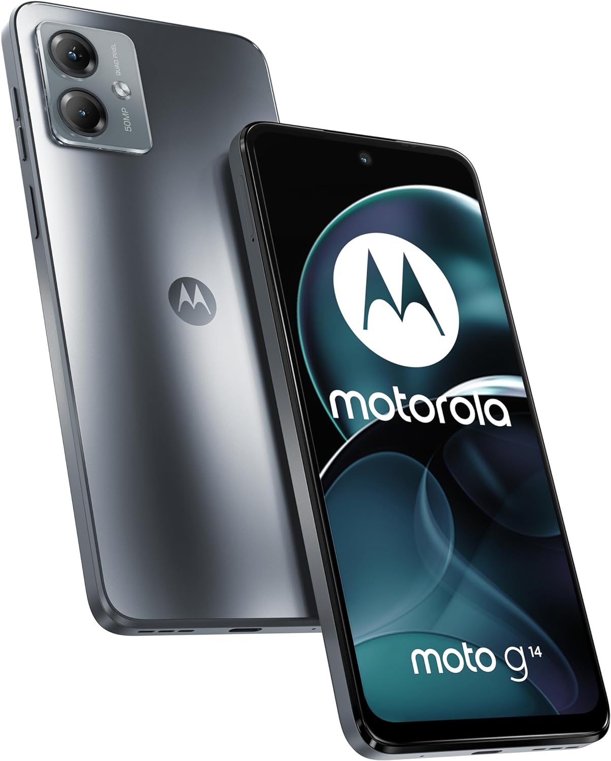 Motorola Moto G14 128GB 5G Smartphone Dual-SIM 4GB RAM Unlocked - Steel Grey